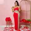 Sexy Summer Women Clothing Mesh Transparent Strap Long Dress One-piece Chic Style Mid-waist Length