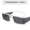 Retro Fashion Punk Square Sunglasses For Women Men Ins Popular Small Frame Silver Sun Glasses Trending Shades UV400 Ladies Eye