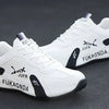 Men's PU Leather Waterproof Sneakers Casual Sports Shoes Men Lightweight Breathable Flat Non-slip Tenis Shoes Zapatillas Hombre