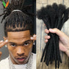 Dreadlock Extensions Real Human Hair For Man/Women 0.6cm Wedth Permanent Loc Extensions 20 Strands 8 Inch Brazilian Dreadlock