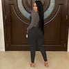 Sexy Mesh Patchwork Jumpsuits for Women Elegant Long Sleeve Bandage One Piece Party Long Bodysuit