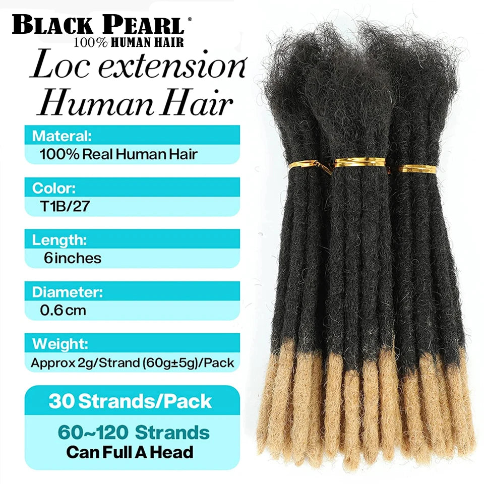 Human Hair Dreadlocks Loc Extensions Kinky Straight 100% Human Hair Dreadlocks Extensions 100% Human Hair Dreadlock Extensions
