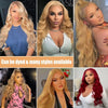 #27 Honey Blonde Human Hair Wigs 13X4 Transparent Lace Pre Plucked Body Wave Human Hair Lace Frontal Wig 200 Density 20-32 inch