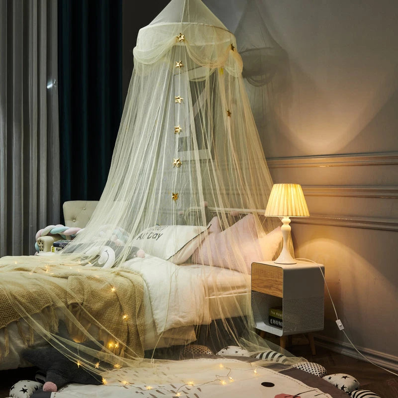 Baby Canopy Mosquito Net Bed Canopy Curtain Bedding Crib Netting Pink Girls Princess Play Tent for Kids Children Room Decoration