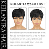 Chocolate Brown Short Pixie Cut Wig Human Hair For Black Women Machine Made Wigs With Bangs Brown Pixi Short Human Hair Wigs