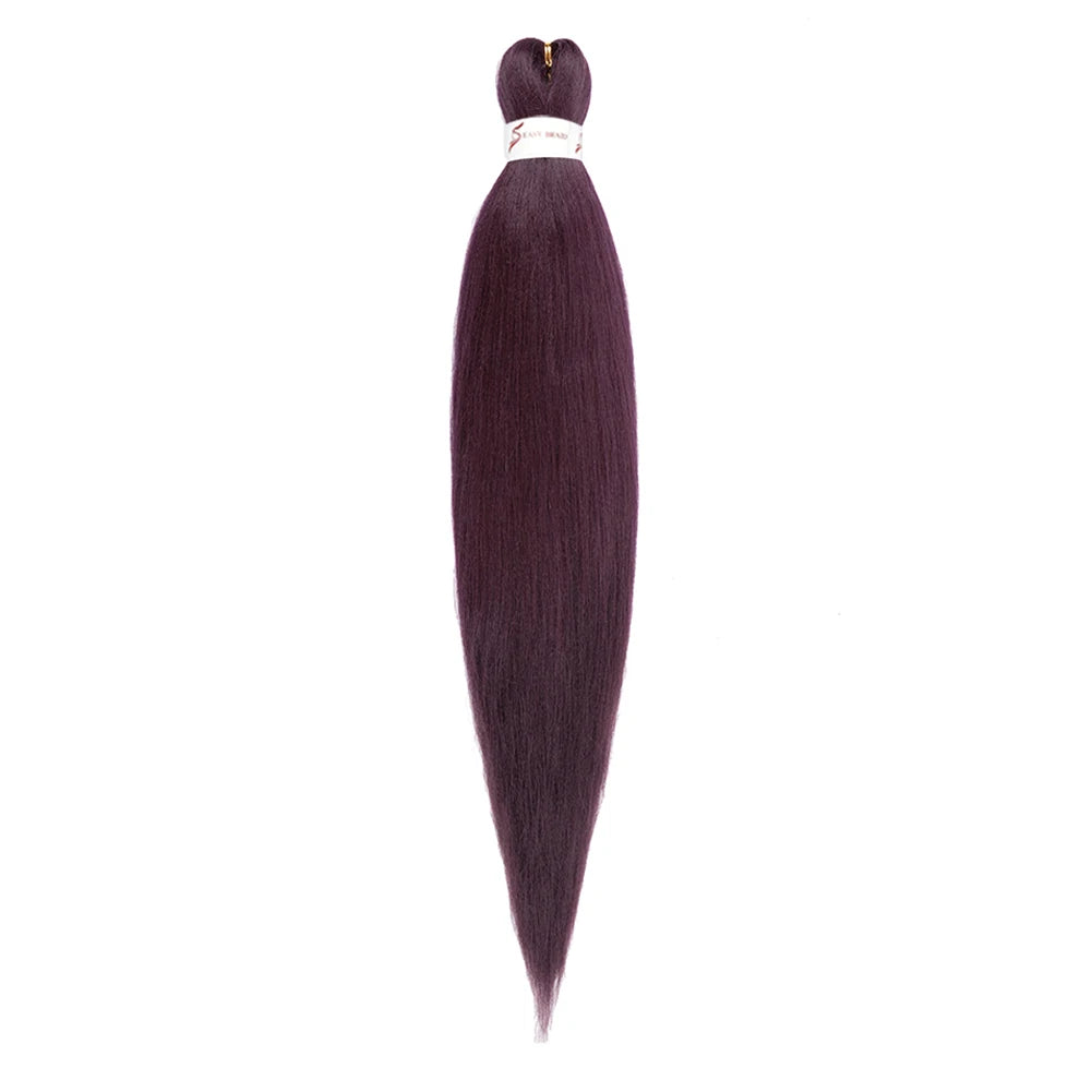 Pre-stretched Braids Synthetic Hair Professional Itch Free Hot Water Setting Fiber 30'' Ombre Yaki Texture Braid Hair Extensions