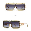 Modern Luxurious Sunglasses for Men Women Square Gradient Designer Unisex Brand Glasses Glamour Fashion Shades UV400