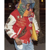 High-density letter embroidery bump-filled star cotton clothing winter trendy style for men and women couples outerwear