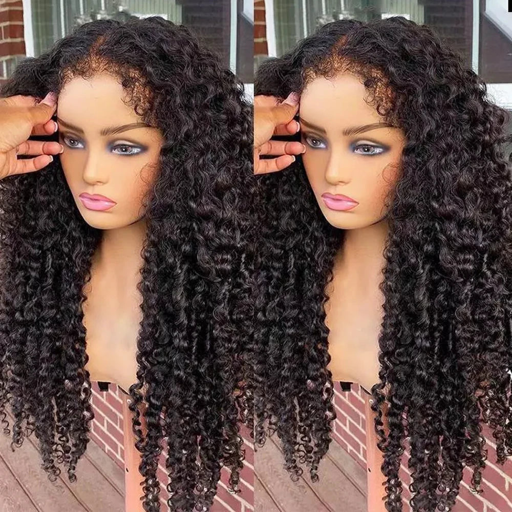 Curly Bob Wigs Human Hair Lace Frontal Wig 13x4 Transparent Black Lace Front Wig Human Hair Wigs 4x4 Bob Curly With Edged Wigs
