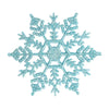 Pack Of 24/12/6 Pieces Snowflakes For Christmas Tree Decoration Blue Snowflakes With Bright Powder Winter New Year Hanging Decor
