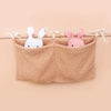 New Thick Plush Baby Crib Hanging Storage Bag Portable Double Pockets Newborn Cot Toy Organizer Bag Bed Headboard Storage Pouch