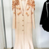 HIGH STREET Newest Fashion 2025 Designer Maxi Dresses Women's Long Sleeve Stunning Flowers Appliques Beaded Long Dress