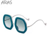 Oversized Luxury Diamond Shiny Sunglasses Women Irregular Round Crystal Sun Glasses Men UV400 Shades Eyewear Polygonal Sunglass