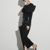 TWOTWINSTYLE Solid Spliced Bowknot T Shirt For Women O Neck Long Sleeve Patchwork Mesh Casual Temperament T Shirts Female Style