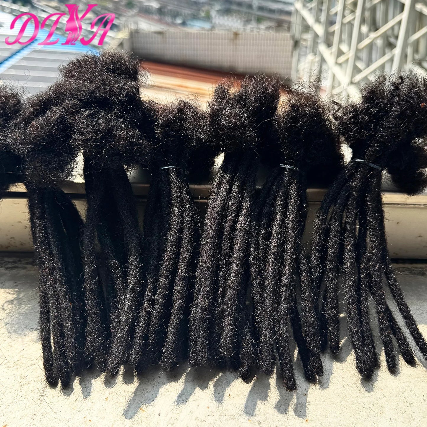 6 Inches Dreadlock Extensions Human Hair 0.6cm Width Full Handmade Loc Extensions Crochet Hair Human Hair for Man Women