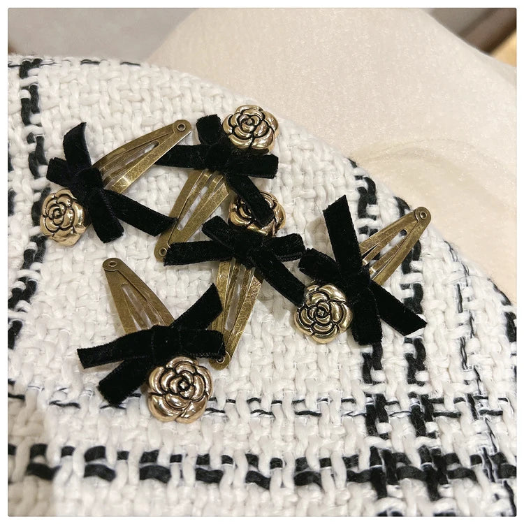 Luxury Jewelry Camellia Pearl Women Hair Clips Hair accessories for women