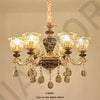 Chandelier Living Room Grand Luxury Crystal Lamp Dining Room Bedroom Decoration French Retro Chandelier Lighting Fixtures