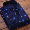 High Quality Men's Clothing 2024 Men Long Sleeve Thick Warm Shirt Tops Fashion Men Print Handsome Versatile Shirts Formal Shirts