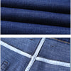 2024 New Business Men's Jeans Casual Straight Stretch Fashion Classic Blue Black Work Denim Trousers Male Brand Clothing