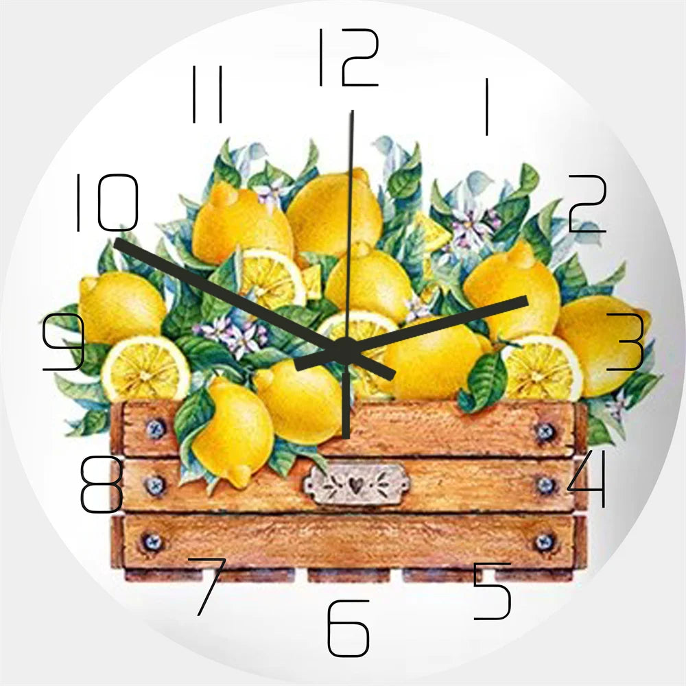 Funny Frog Acrylic Wall Clock Beach Starfish Record Marble Cat Retro Wall Decoration Clocks for Living Room Bedroom Office Home