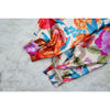 Women Imitation Silk Printed Casual Shirt Top Women Lantern Long Loose Blouse Female Clothes