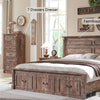 Farmhouse 7 drawer dresser, 57" large Roman column chest of drawers, bedroom, hallway, living room storage dresser.