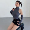 2025 New Spicy Girls Y2k Tops Oversleeve Sexy Turtleneck Tank Top for Women's Slim Fit Short tshirt Skinny Streetwear Crop Top