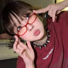 New Y2K Style Retro Blue Green Square Small Frame Glasses Frame Women's Anti Blue Light Glasses 2024 Fashion Eyeglasses Frame