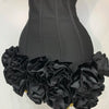 Women Sexy Strapless Flower Prom Gown Mini Dress Celebrity Red Carpet Fashion Evening Party Celebrate Birthday Club Dresses