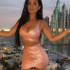 BEAUKEY Quality 2 Piece Set Shinny Metallic Rose Gold Bodycon Top & Skirt  New Mini Short Sexy Party Night Club Set