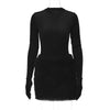 Fur Velvet Street Party Dress Women Fashion Sexy Club Outfit 2023 Autumn Female Luxury Clothing Winter Elegant Evening Dress
