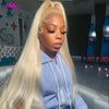 Ombre Grey Black 13x6 Lace Front Wigs Transparent Lace Straight Wigs 613 Colored Human Hair Wigs Remy Hair For Black Women