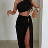 Dulzura Women 2024 Summer Tank Tops Long Skirts Party Club Vacation Two Piece Matching Sets Outfits Wholesale Items For Business