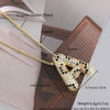 MHS.SUN New Leopard Bubble Letter Necklace Gold Plated Chunky Bubble Zircon 26 Initial Pendant Necklace Women Fashion Jewelry