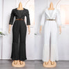 MD New African Women Long Jumpsuit 2023 Spring Summer Wedding Party Rompers Pants Set Dubai Turkey Ladies Dashiki Ankara Outfit