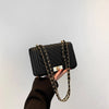 Fashionable Mini Quilted Embossed Chain Shoulder Bag Simple And Versatile Diagonal Crossbody Bag For Women Square Handbag