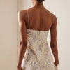 Elegant Womens White Floral Chic Mini Dress Patchwork Pleated Short Dresses Casual Black Evening Party Dresses Birthday Summer