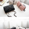 Black Luxury Handbags And Purse Women PU Leather Messenger Shoulder Bag Plaid Female Crossbody Bag Tassel Quilted  Brand