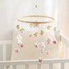Baby Crib Mobile Bed Bell Rattle Toys Wooden Crochet Stars Pendant Bed Bell Toys Newborn Comfort Crib Bracket Hanging Toys Gifts