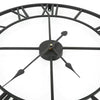 Modern 3D Large Wall Clocks Roman Numerals Retro Round Metal Iron Accurate Silent Nordic Hanging Ornament Living Room Decoration