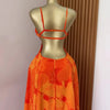CM.YAYA Women Floral Printed Strap Backless Bra Front Big Swing Maxi Long Dress 2025 Vintage Sexy Club Party Evening Dresses