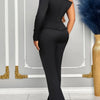 White 2 Piece Sets Women Outifits Autumn Slanted Shoulder Nail Bead Top Pants Two-piece Party Lady Matching Sets OL Fashion Suit