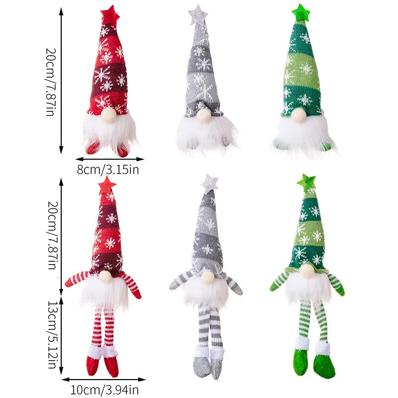 Glowing Gnome Christmas Faceless Doll Plush Toys 6 Styles Santa Claus Merry Christmas New Year Gifts Navidad Natal Home Decor