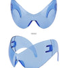 Y2k Oversized Sports Sunglasses Women 2000's Wrap Around Shield Goggle Men 2024 Luxury Brand Trends Punk Sun Glasses Male Oculos