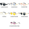 Polygonal Luxury Sunglasses Women Brand Fashion Rhombus Sun Glasses Woman 2024 Retro Vintage Metal Diamond Shades Eyewear