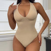Sexy Sleeveless Bodycon Jumpsuit Women Fashion Camisole Top Abdomen Control Bodysuit Party Hotel Streetwear Outerwear Shapewear