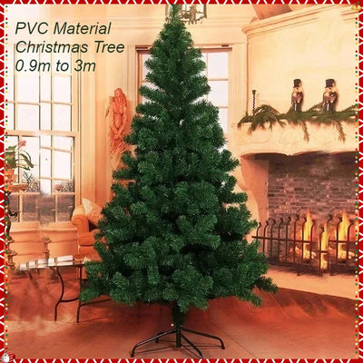 PVC Christmas Tree Encrypted  Artificial Fir Decorative Tree Indoor and Outdoor Christmas Atmosphere Decoration Pieces 0.9m~3m