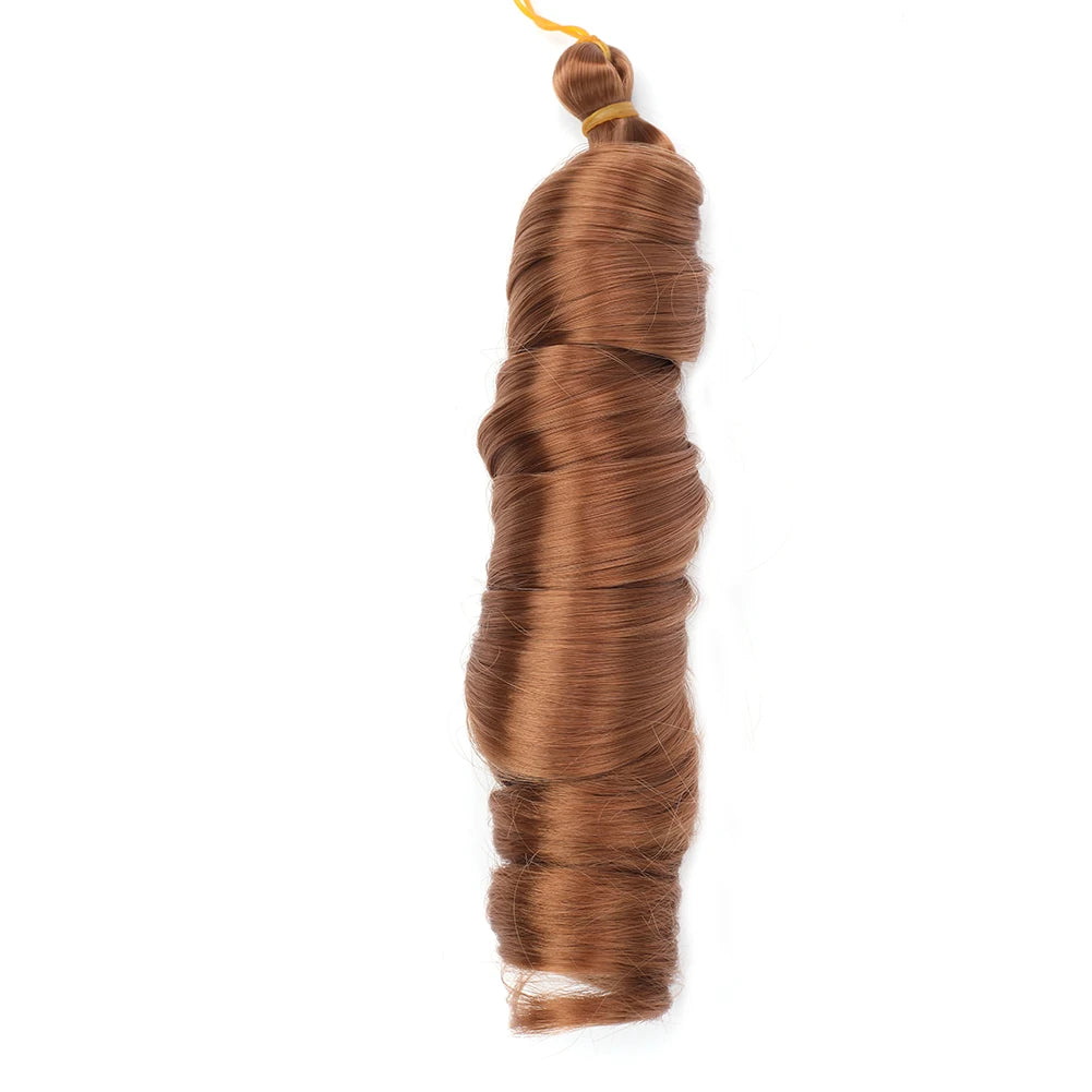 French Curls Braiding Hair Extensions Synthetic Hair Loose Wave Spiral Curl Braids High Temperature Ombre Pre Stretched Hair