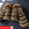 Maomaokong 2025 Natural Real Fox Fur Coat Women Winter Warm Luxury Fur Jacket Detachable Long Sleeves Female Vest Furry Coats