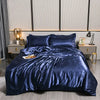 Luxury 100% Silk Bedding Set with Duvet Cover Set Double King Queen Size Bedding Cover Kit 4pcs Bed Cover Bed Linen Sets